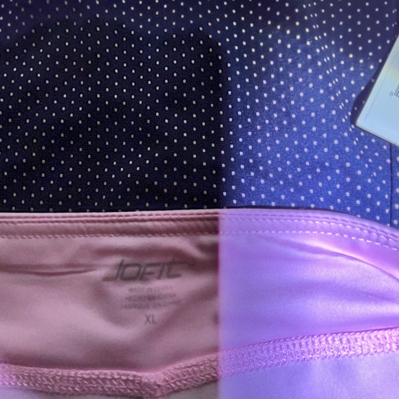 Jofit NWT Navy Polka-dot Utility Dress with Coordinating Pull-on Shorts, Size XL - Picture 7 of 10